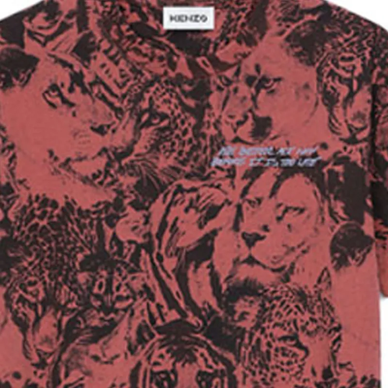 KENZO T-Shirts Women's Orange Red-4