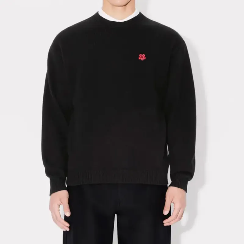 KENZO Boke Flower Embroidered Crew Neck Jumper-2