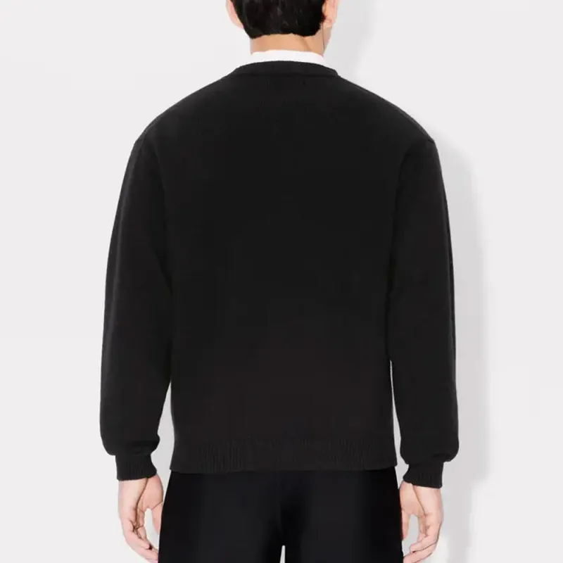 KENZO Boke Flower Embroidered Crew Neck Jumper-3