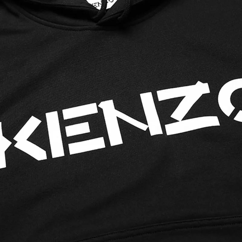 KENZO Letter Logo Sweatshirts Men Black-4