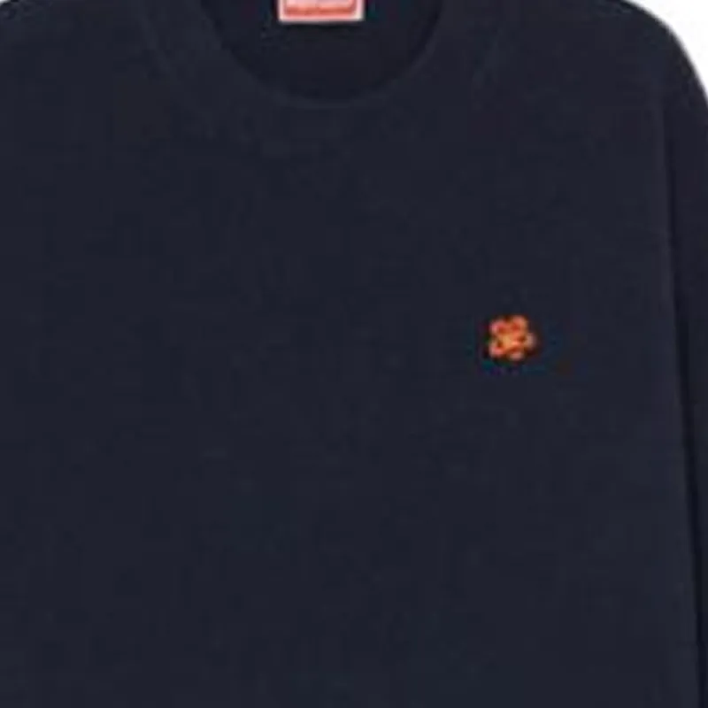 KENZO Logo Intarsia Crewneck Mini Knitted Dress-3