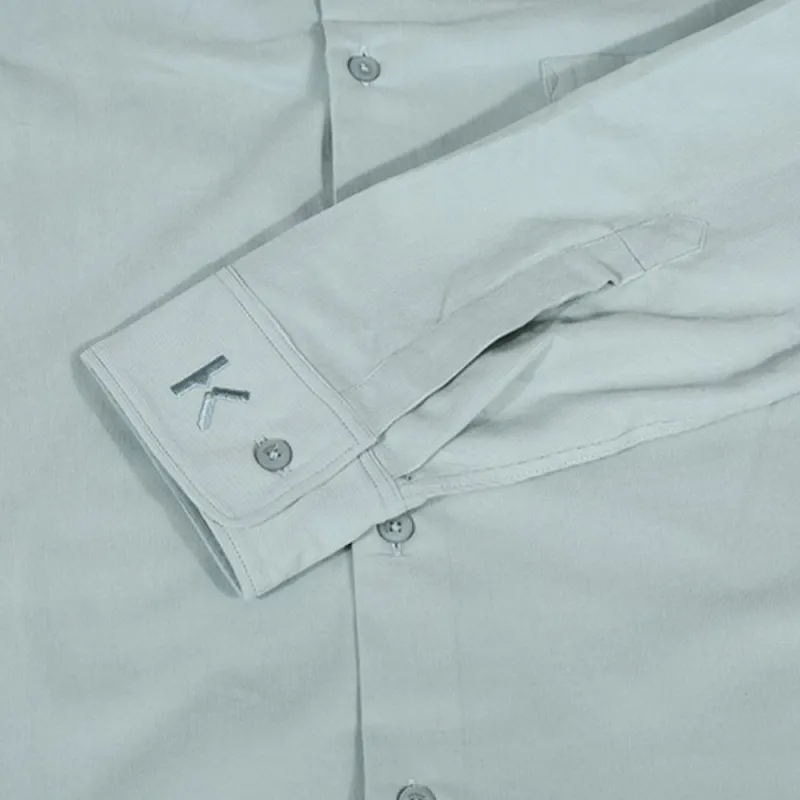 KENZO Shirts Men Gray Green-4