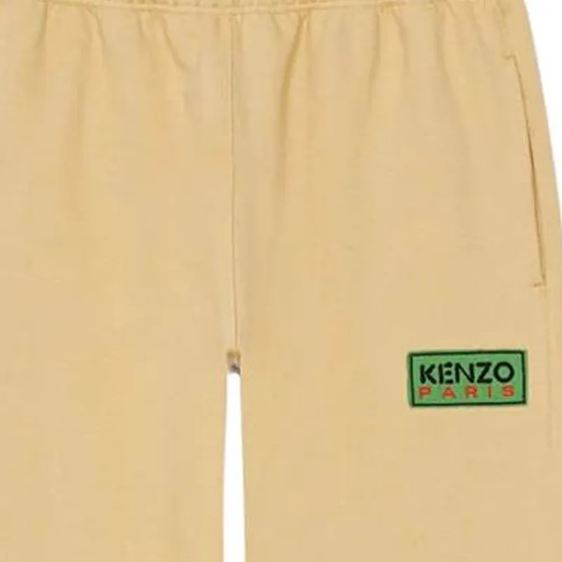 KENZO SS23 Knitted Sweatpants Men's Yellow-4