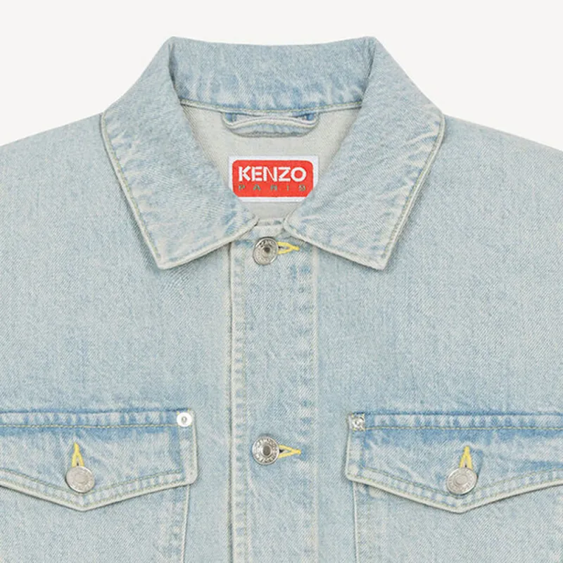 KENZO Denim Jackets Women's Blue-4