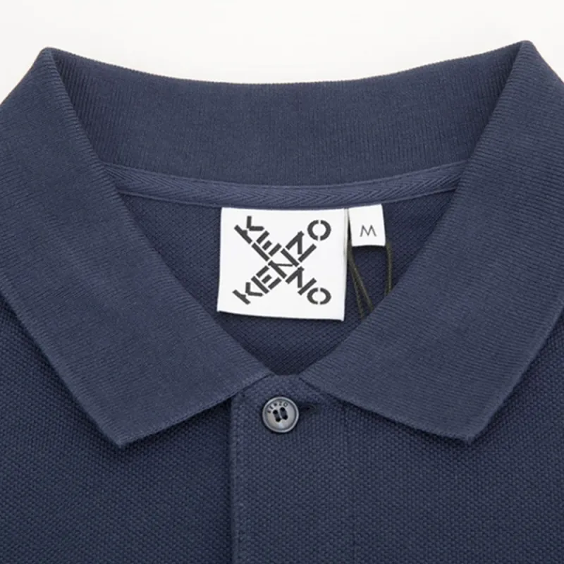 KENZO Polo Shirts Men Navy Blue-2