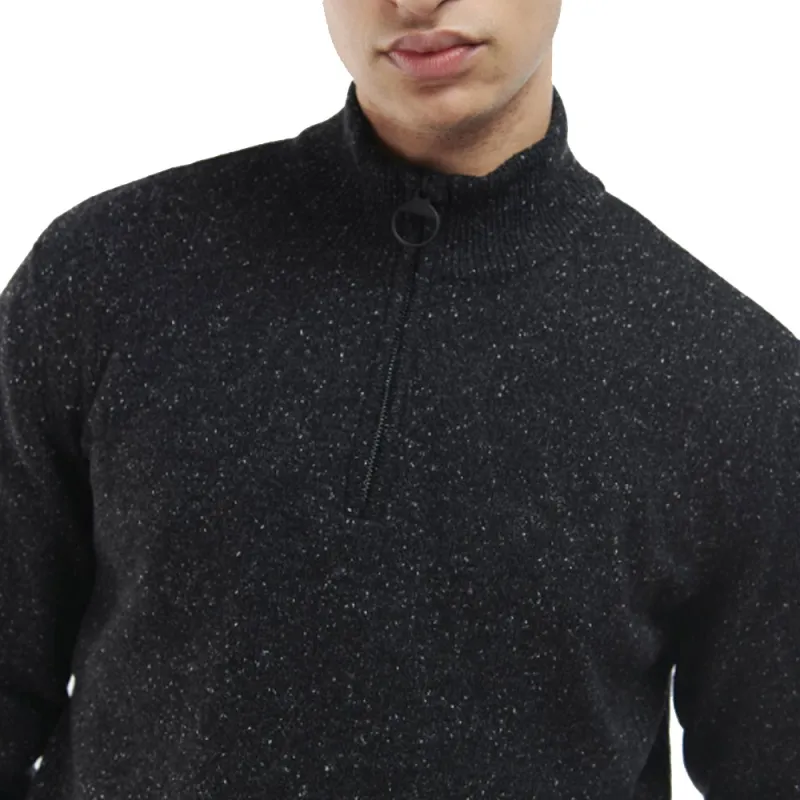 BARBOUR Barbour Tisbury Half Zip Sweater Sweater Men's Black-1