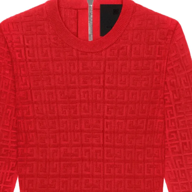 GIVENCHY SS23 Long Sleeved Dress Women's Red-2