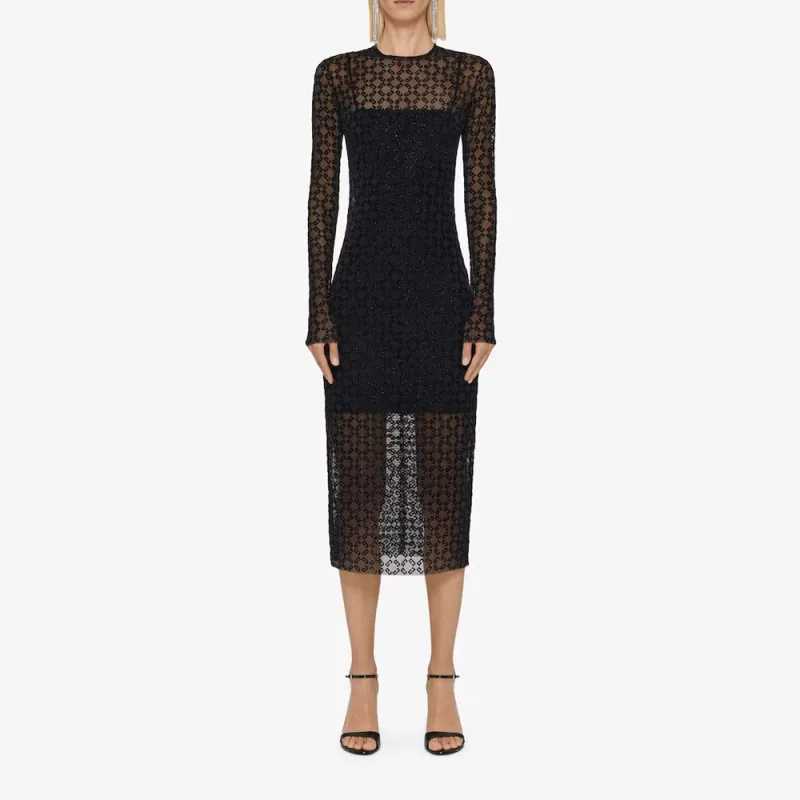 Givenchy Monogrammed Crew Neck Dress-1