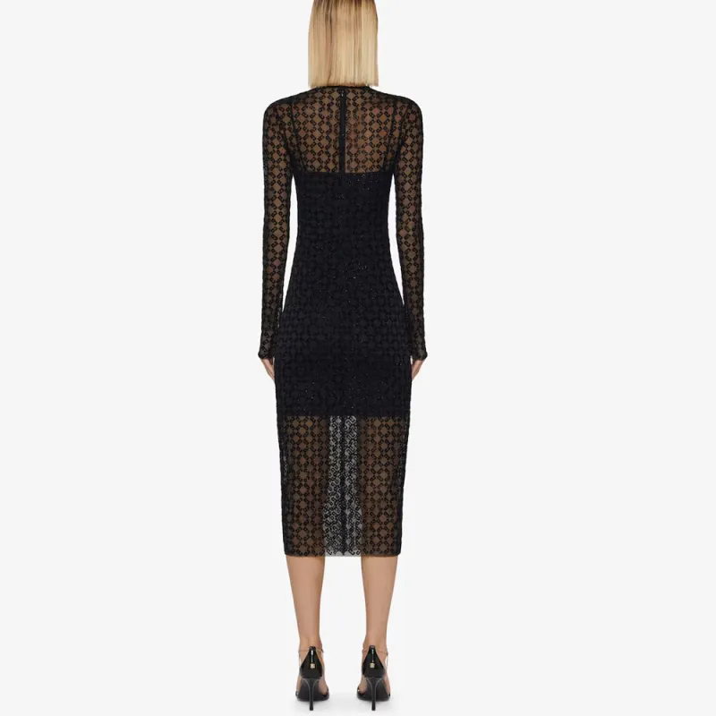 Givenchy Monogrammed Crew Neck Dress-2