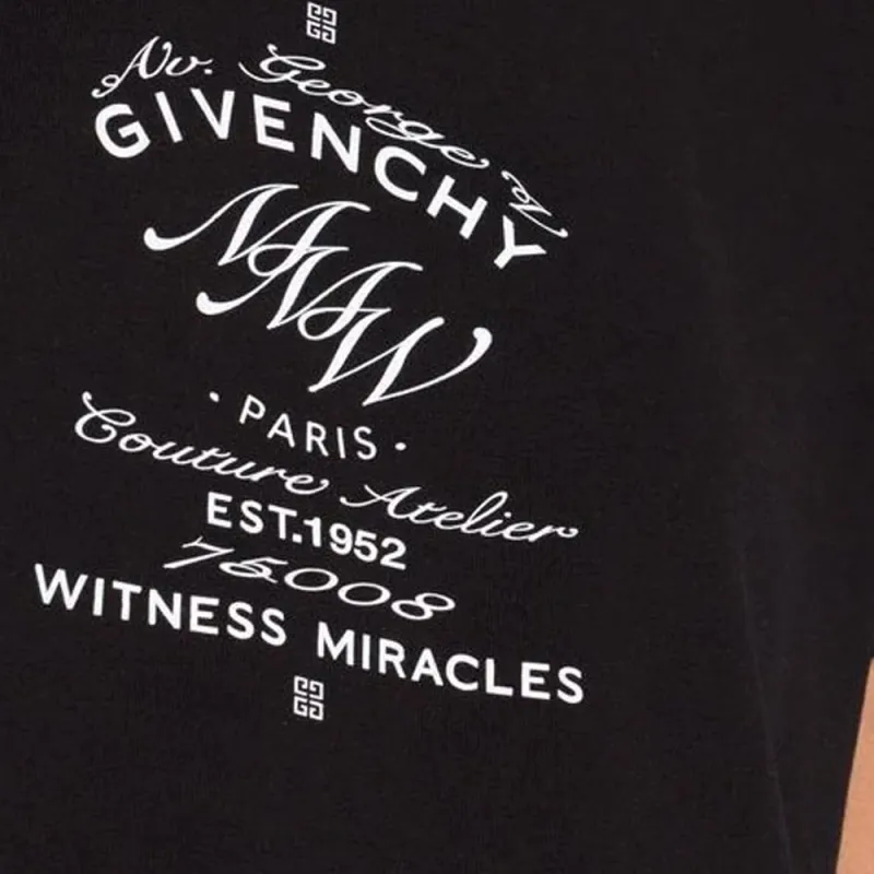 Givenchy Mmw Crest Logo Tee 'Black'-4