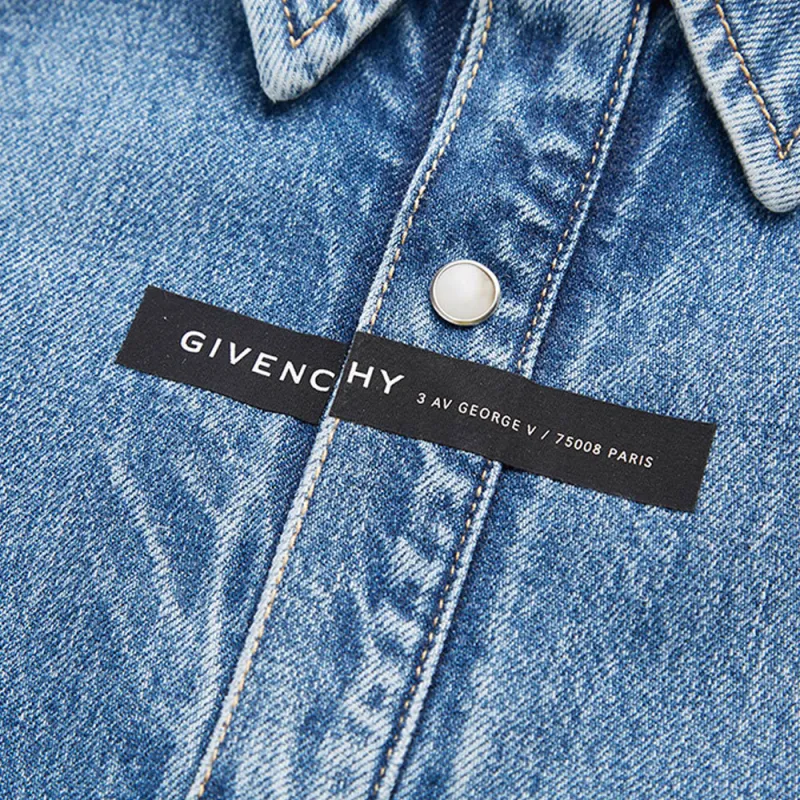 Givenchy Shirt Men's Denim Blue-4