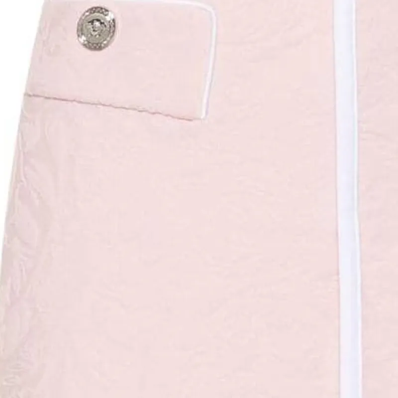 VERSACE Patterned jacquard Mini Skirt-3
