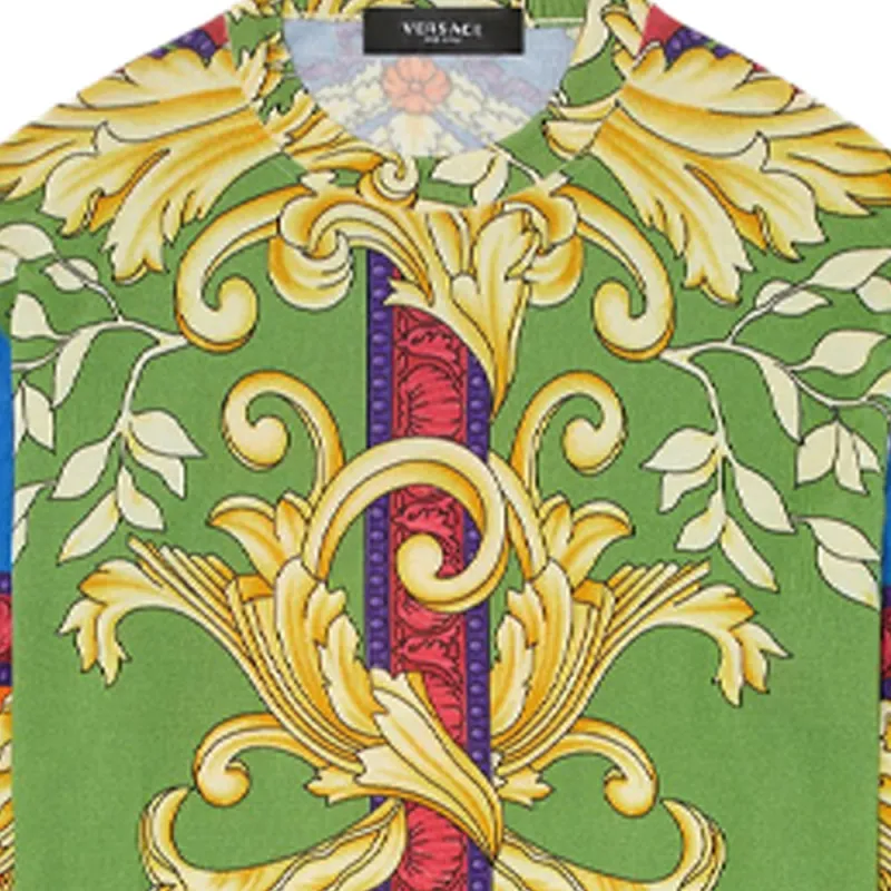 VERSACE T-Shirts Men Green-4