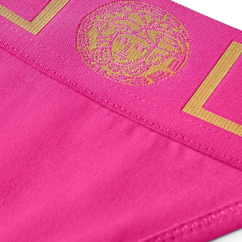 VERSACE Greca Border Thong 'Fuchsia'-1