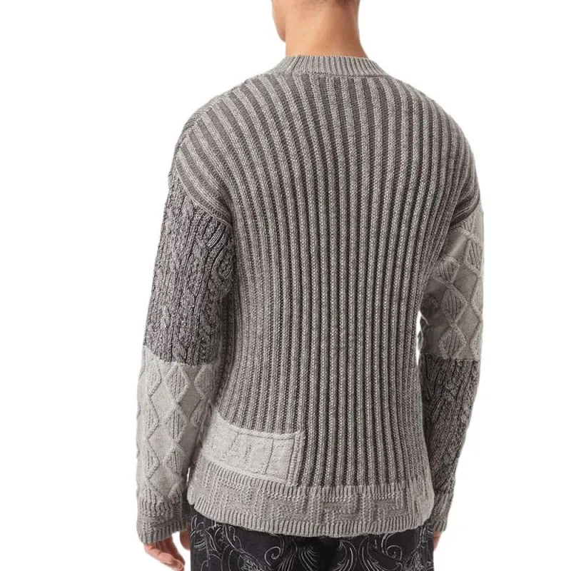 VERSACE Sweaters Men Gray-2