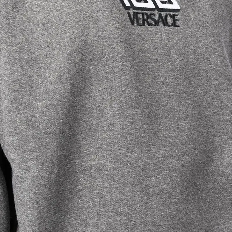 VERSACE Sweatshirts Men Gray-4
