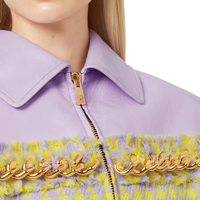 VERSACE Jackets Women's Light Purple-2