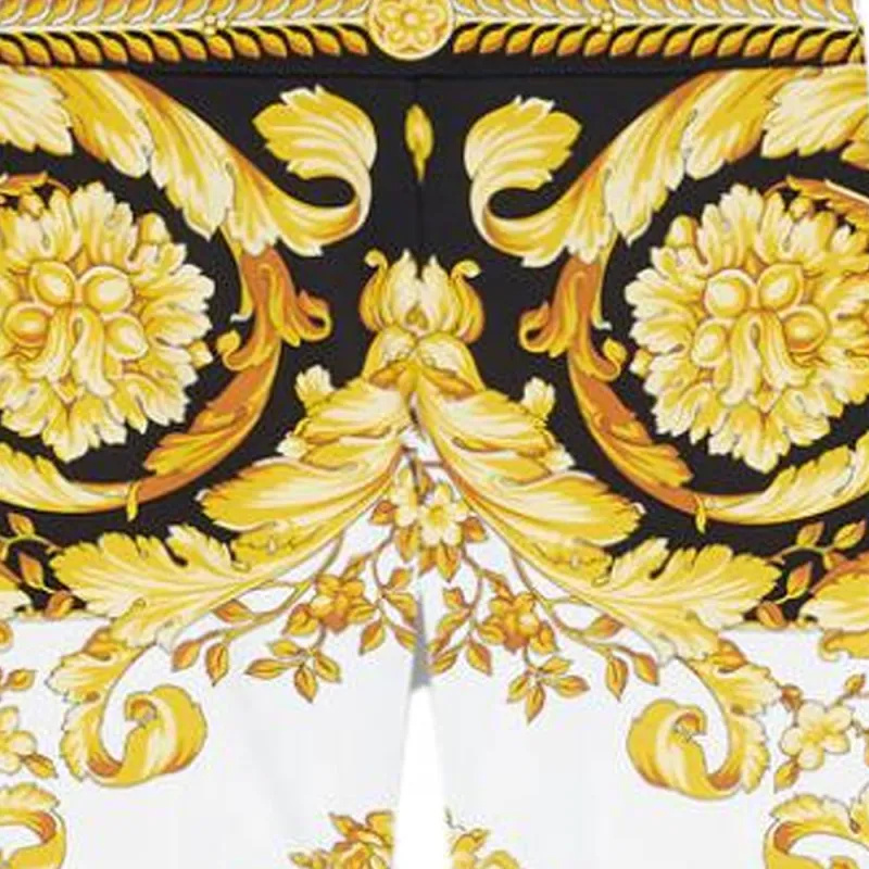 VERSACE Casual Shorts Women's Yellow-4