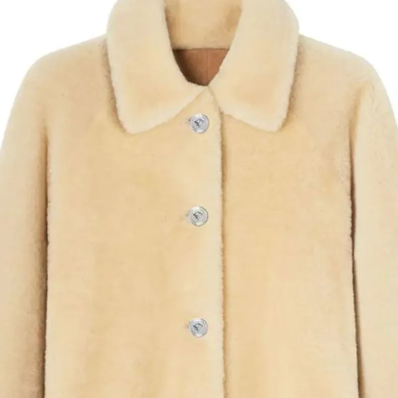 VERSACE Jackets Coats Women's Yellow-1