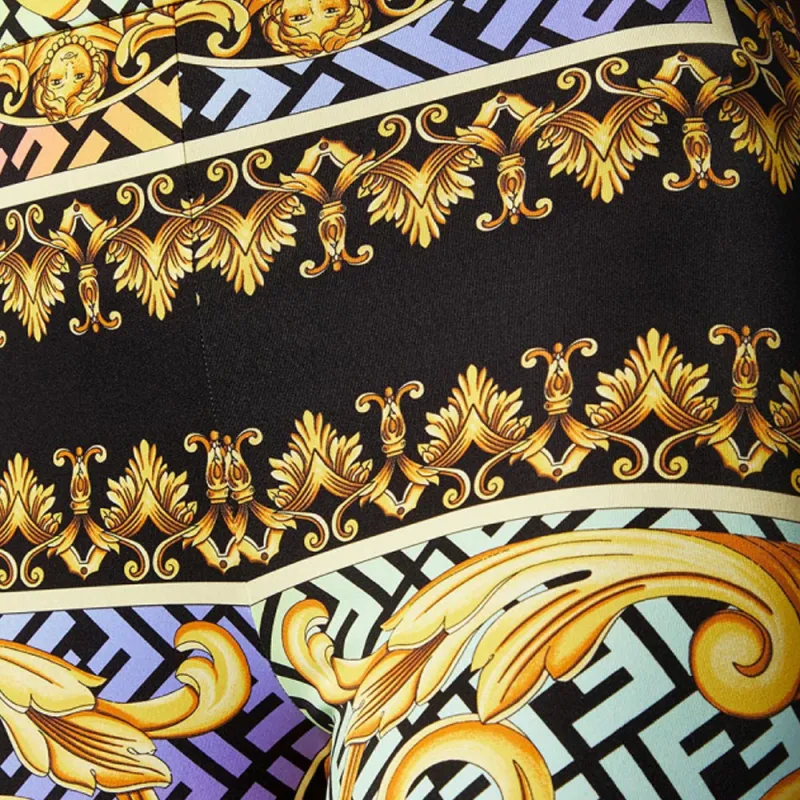 VERSACE Fendace Baroque Leggings Gold/Multi-4