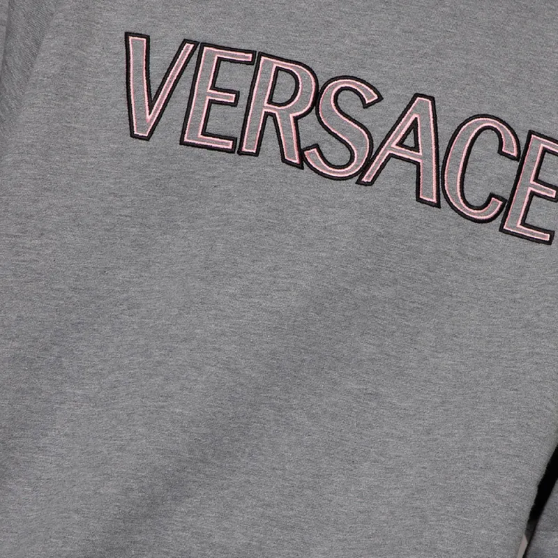 VERSACE Sweatshirts Men Gray-5