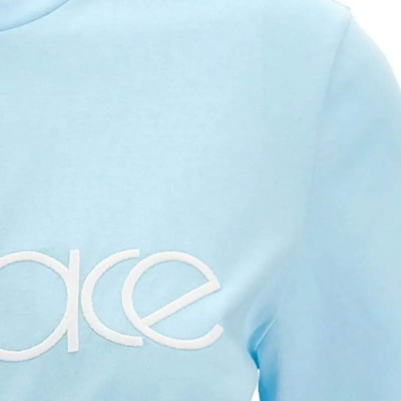VERSACE 1978 Re Edition Logo Crop T Shirt 'Pale Blue/White'-4
