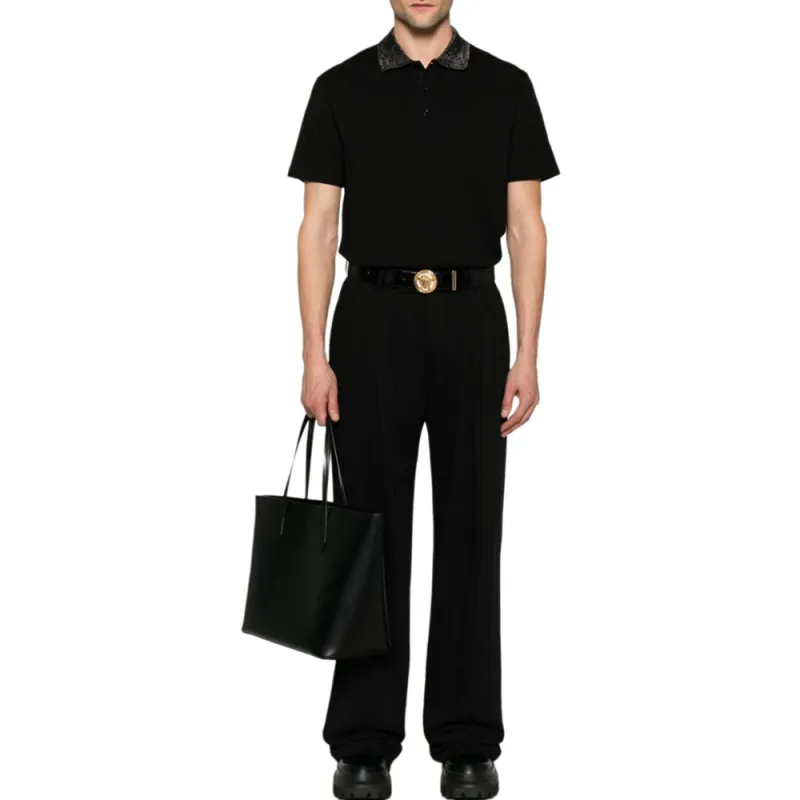 VERSACE Cotton Polo Shirt-1