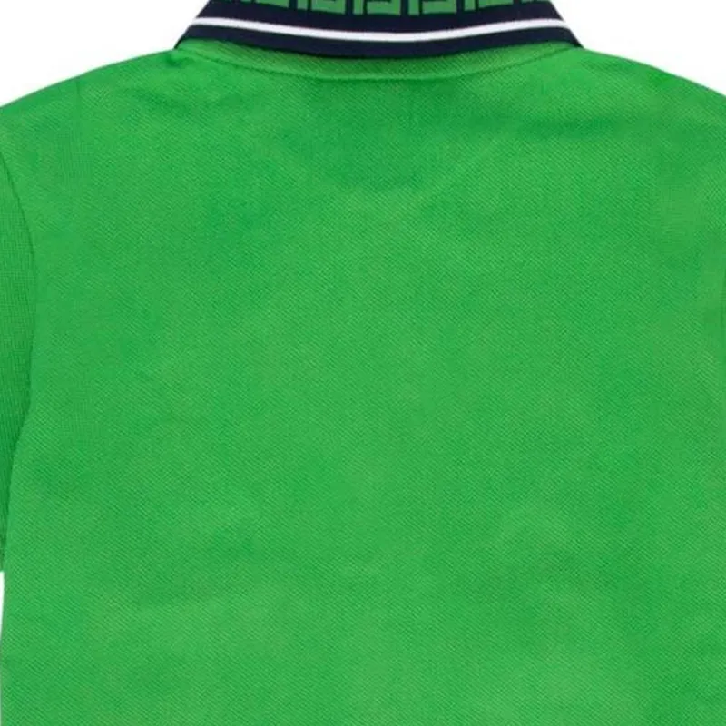 FENDI Logo Embroidered Polo Shirt-4