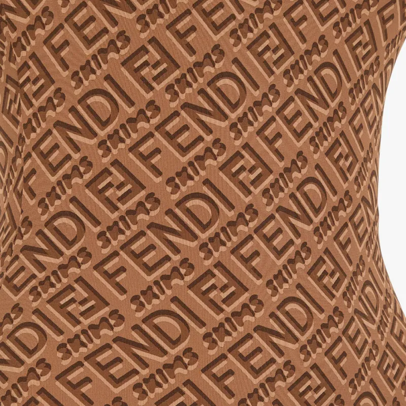 FENDI X Skims Collaboration Bodysuits Women's Brown-3