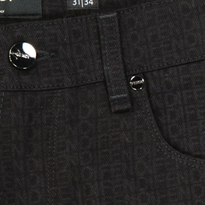 FENDI Casual Pants Men Black-2