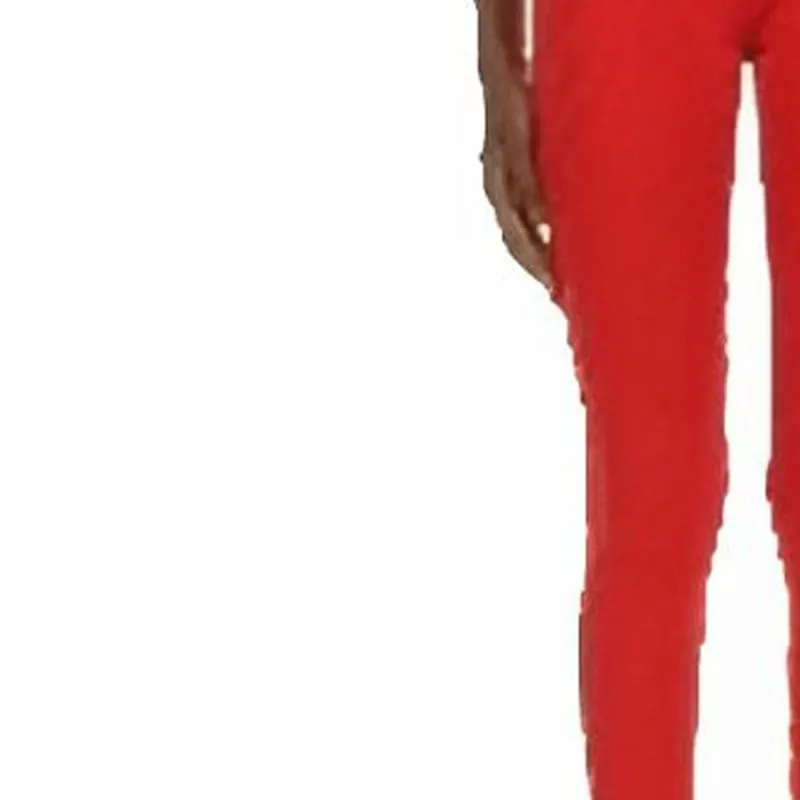 FENDI Casual Pants Women's Red-3