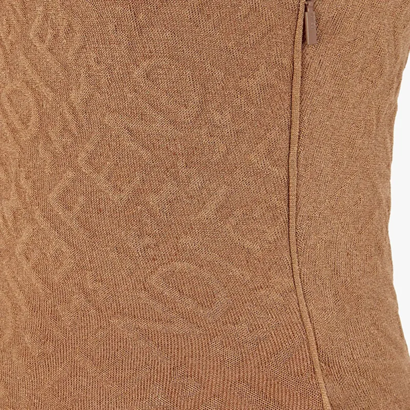 FENDI X Skims 2010s Logo jacquard Midi Dress-2
