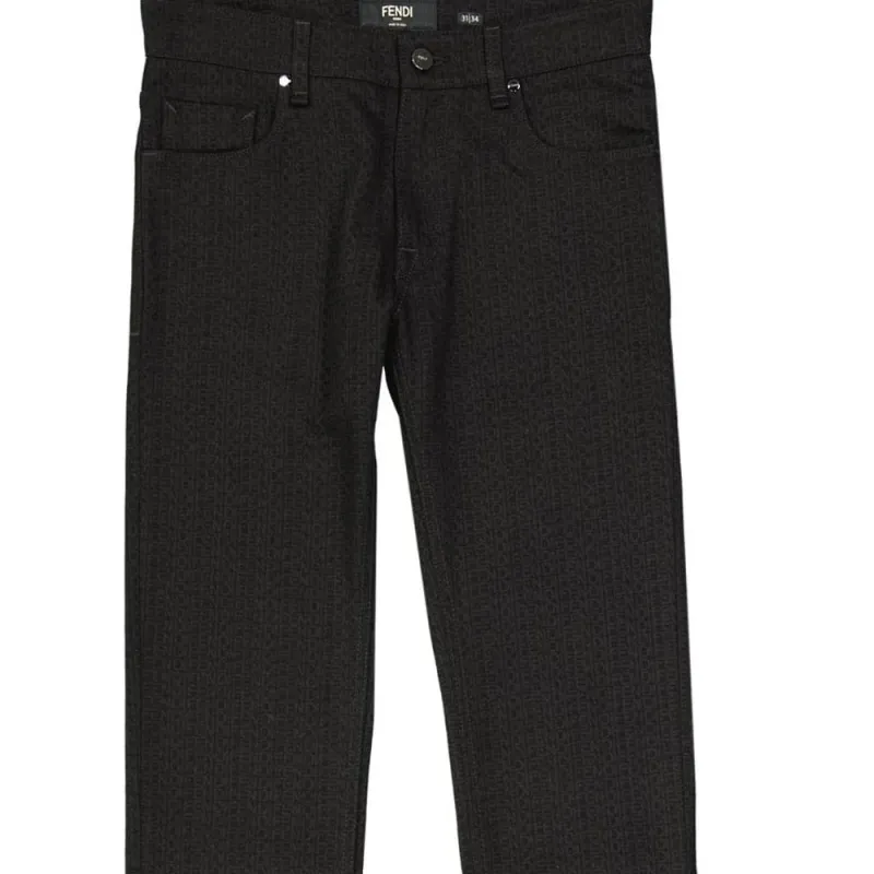 FENDI Casual Pants Men Black-3