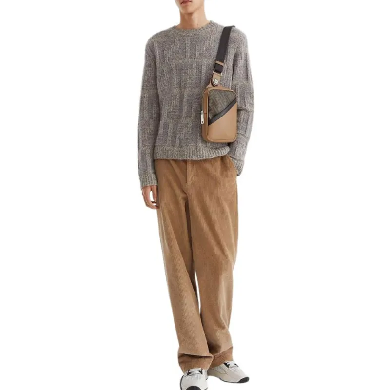 FENDI Monogrammed Crewneck Knitted Jumper-2