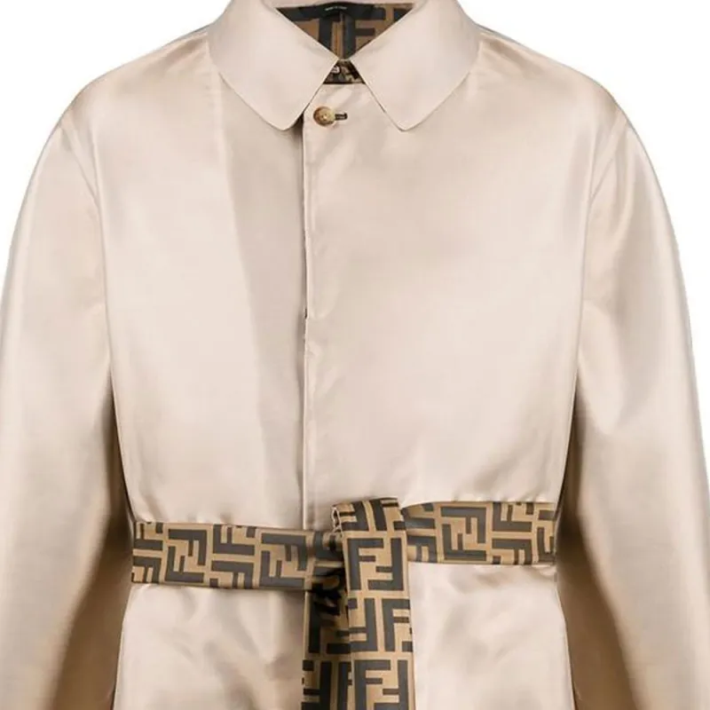 FENDI Trench Coats Men Khaki-1
