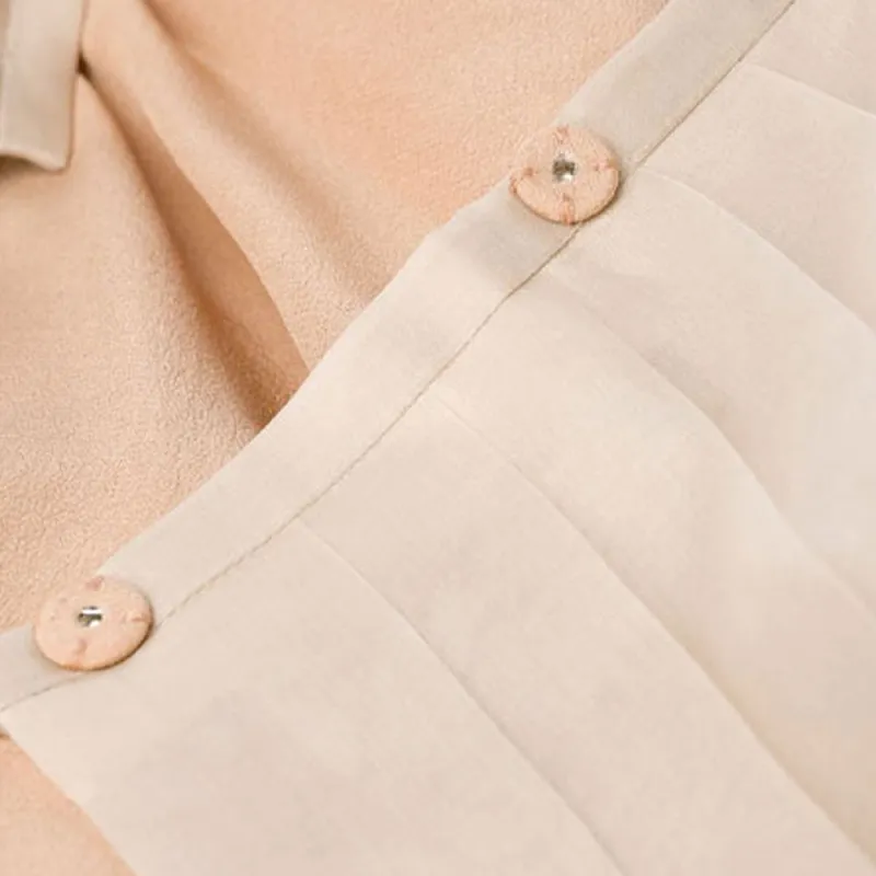 FENDI Asymmetric Hem Pleated Skirt-4