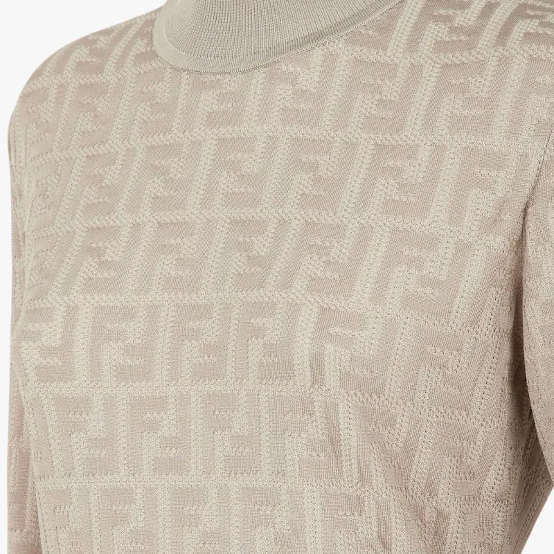 FENDI FW22 Sweater Women's Beige-2