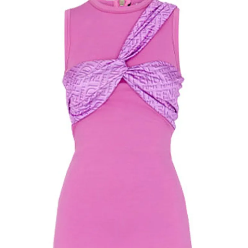 FENDI x SKIMS Fendi X Skims Collaboration Dress Women's Purple-3