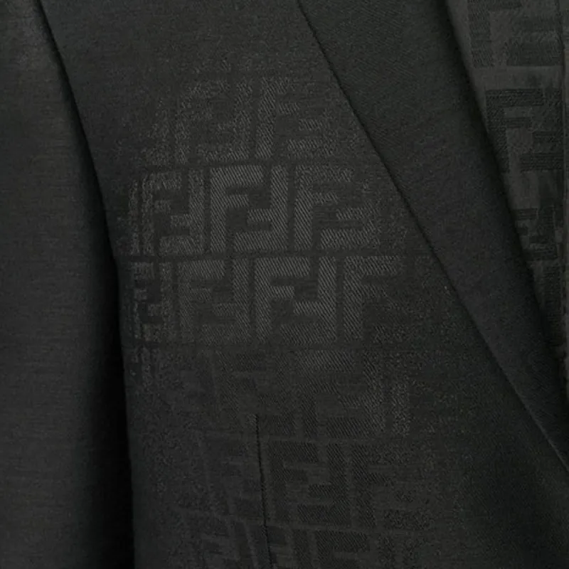 FENDI Business Suits Men Black-4