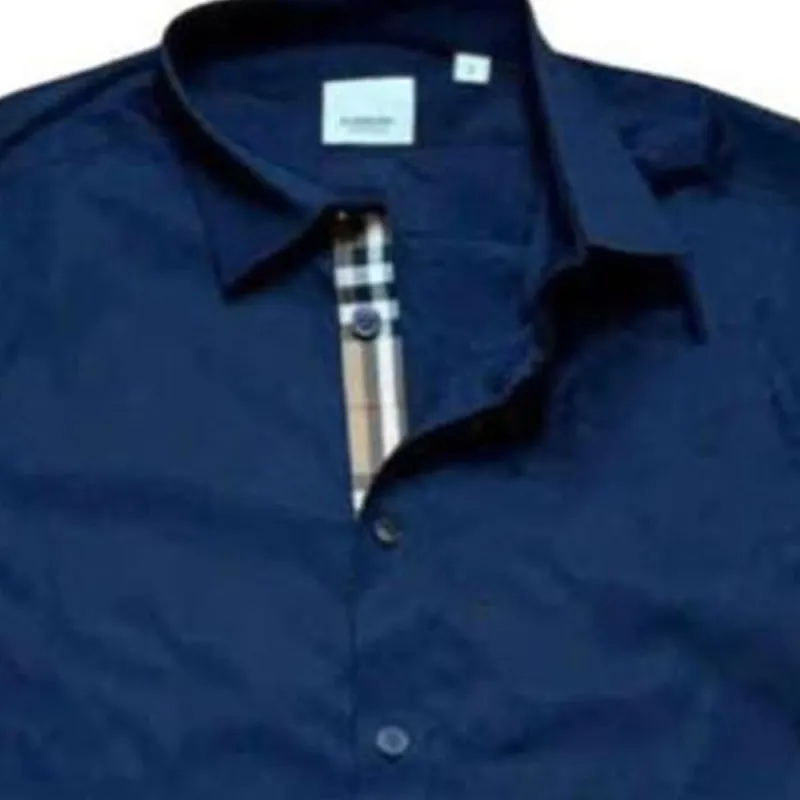 Burberry Shirt Men's Marine Blue-1