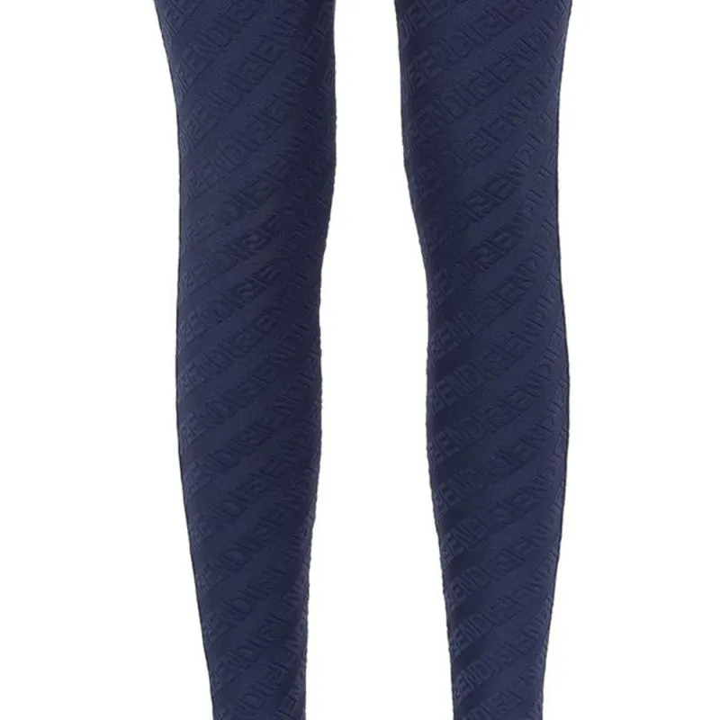 FENDI Leggings Women's Blue-4