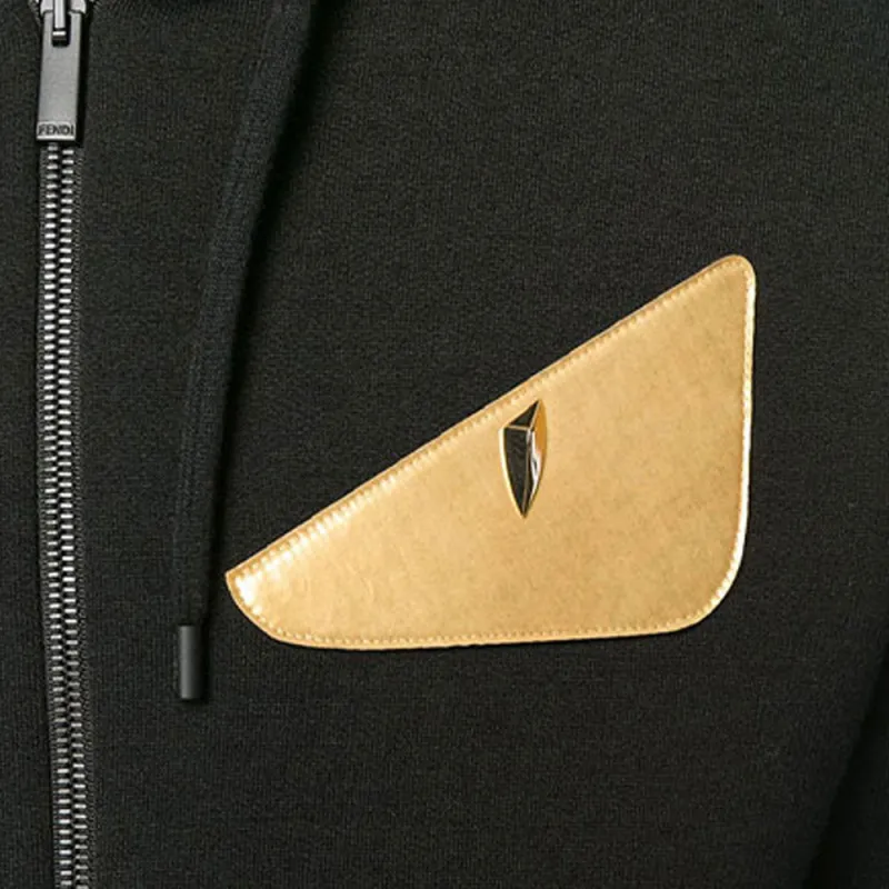 FENDI Sweatshirts Men Black-4