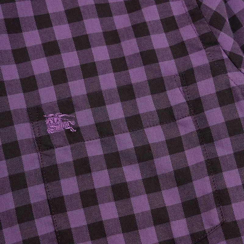 Burberry Shirts Men Purple-2