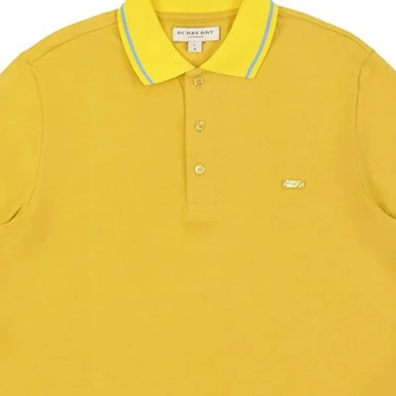 Burberry Polo Shirts Men Yellow-3