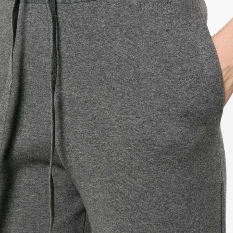 Burberry SS24 Knitted Sports Pants Women's Dusty Gray-1