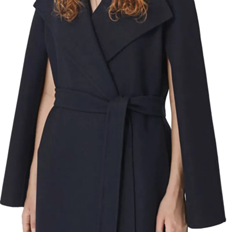 Burberry Velvet Jackets Women's Marine Black-4