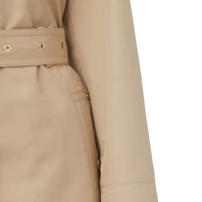Burberry Trench Coats Women's Soft Yellow Umber-3