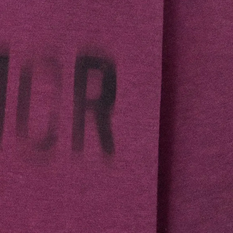DIOR T Shirt Women's Dark Purple Red-2