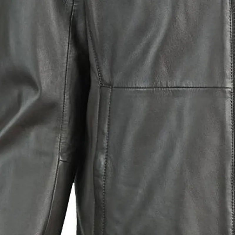 EMPORIO ARMANI Leather Jacket Men's Dark Brown-6