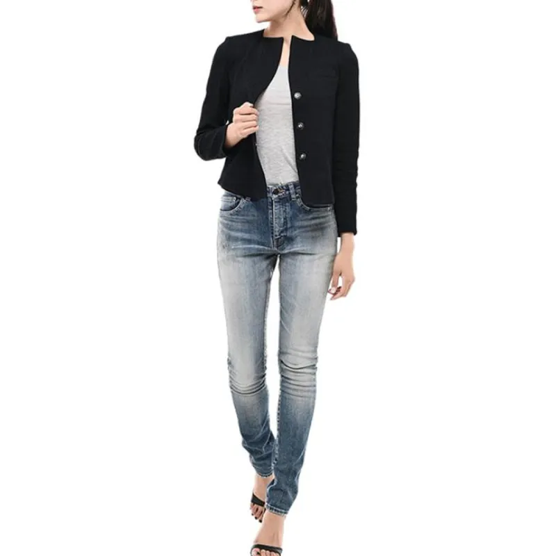 EMPORIO ARMANI Jackets Coats Women's Blue-3